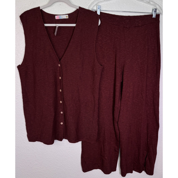 Free People Sweaters - Free People Stockton Sweater Set Womens Medium Oversize Wide Leg Cozy Matching